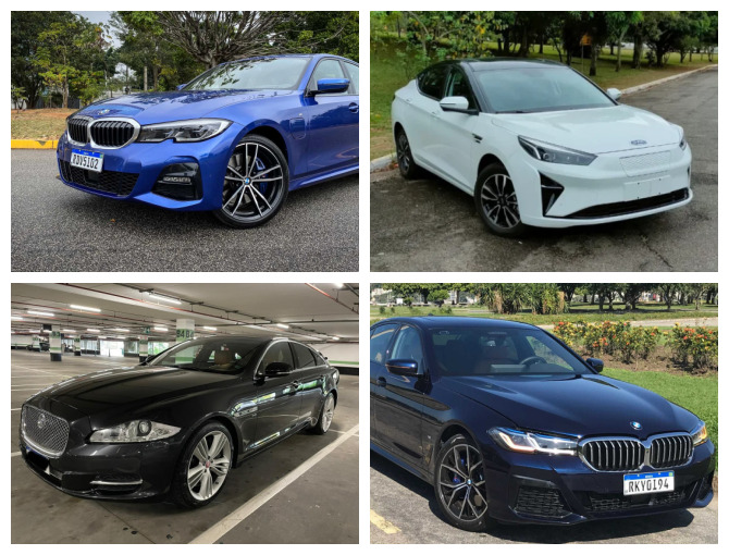 Jaguar XJ, BMW 330e M Sport, BMW 530e M Sport e JAC e-J7